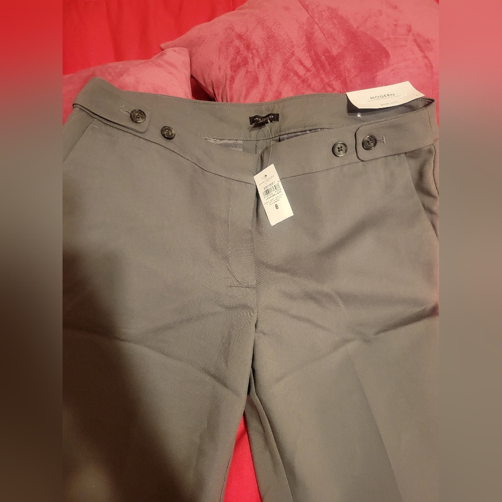 NWT Ann Taylor Women's Olive Green Pants - Picture 7 of 8